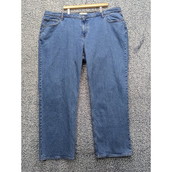 Abercrombie & Fitch Denim - Abercrombie & Fitch Baggy Low Rise Jeans Size 36 / 22 Curve Love Boho Denim Blue
